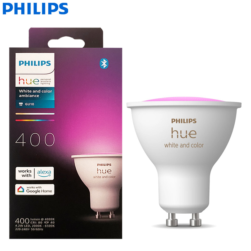 フィリップス Hue GU10 スマート LED スポットラ - Philips Bulb Hue のレビューと価格