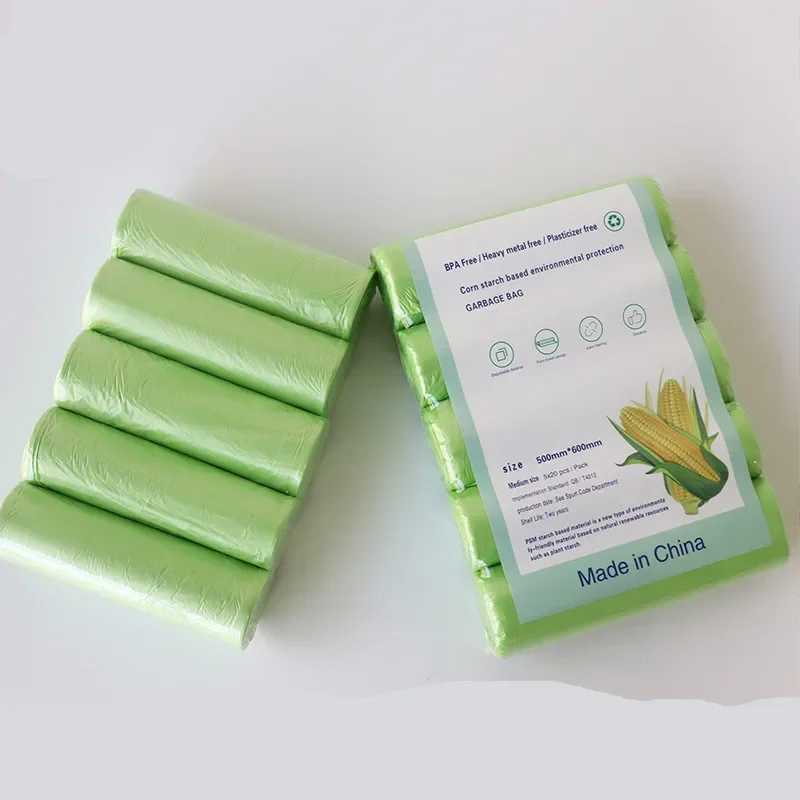 100枚入り生分解性ゴミ袋 分別用使い捨て清掃キッチン用でん - Biodegradable Bin Liner のレビューと価格