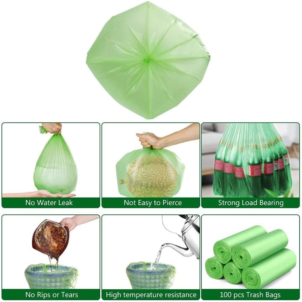 小型ゴミ袋 1.2ガロン（5L） - 120枚入り ゴミ袋、 - Biodegradable Bin Liner のレビューと価格