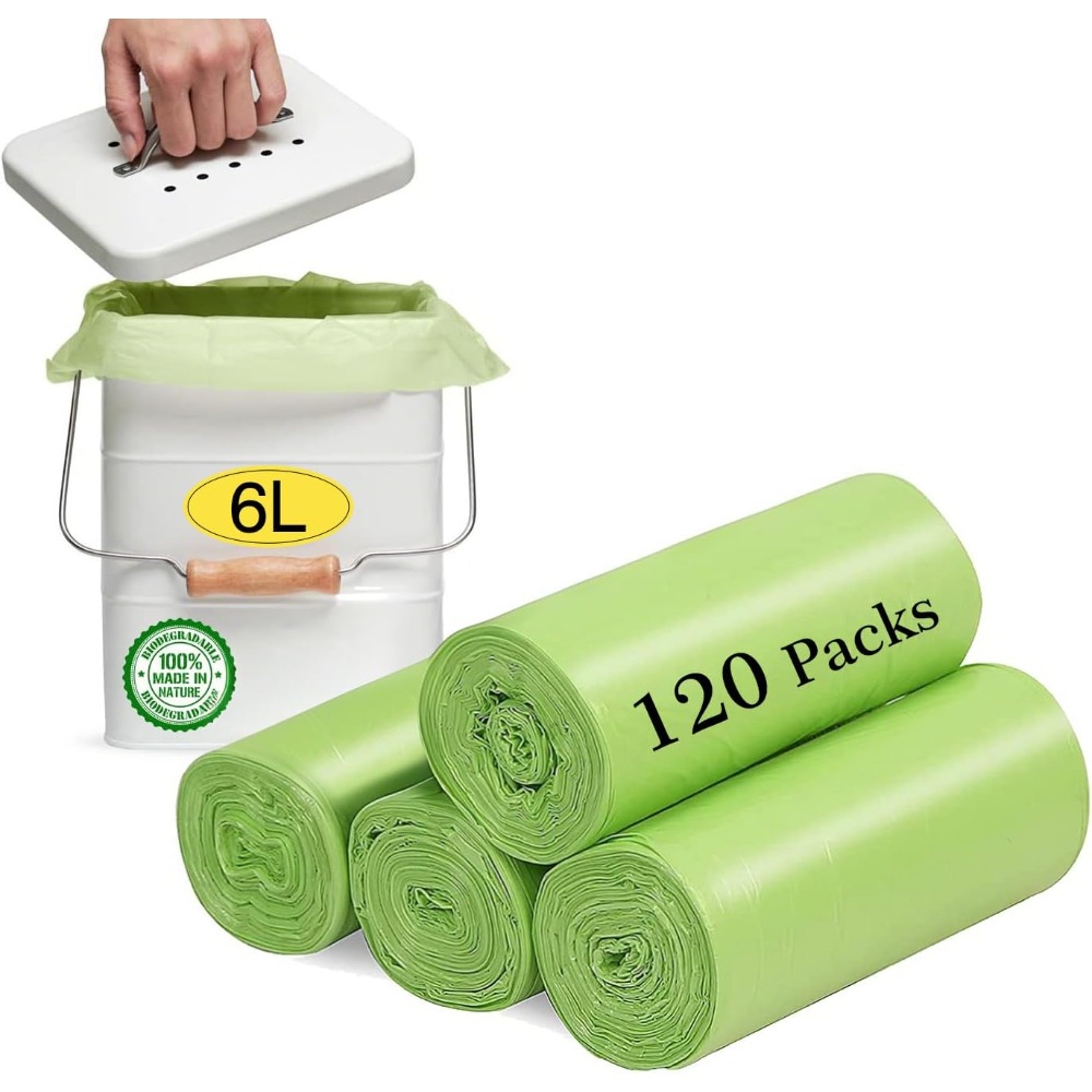 小型ゴミ袋 1.2ガロン（5L） - 120枚入り ゴミ袋、 - Biodegradable Bin Liner のレビューと価格