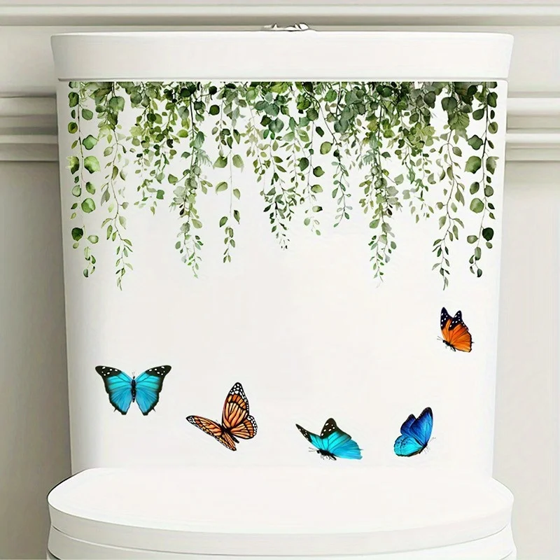 1PC サステイナブル PVC 蝶 & 緑の葉の壁デカール  - Sustainable Living Walla Walla のレビューと価格