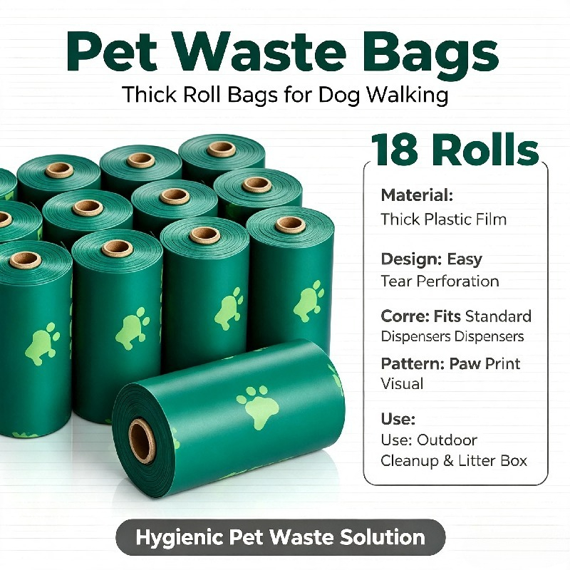 18ロール入り犬用うんち袋、270枚入り 13 x 9インチ - Biodegradable Bin Liner のレビューと価格