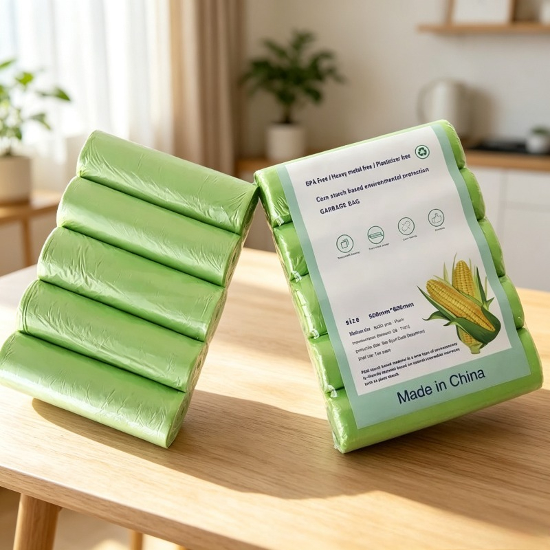 100 個分解可能なゴミ袋生分解性ゴミ袋分類された使い捨てク - Biodegradable Bin Liner のレビューと価格