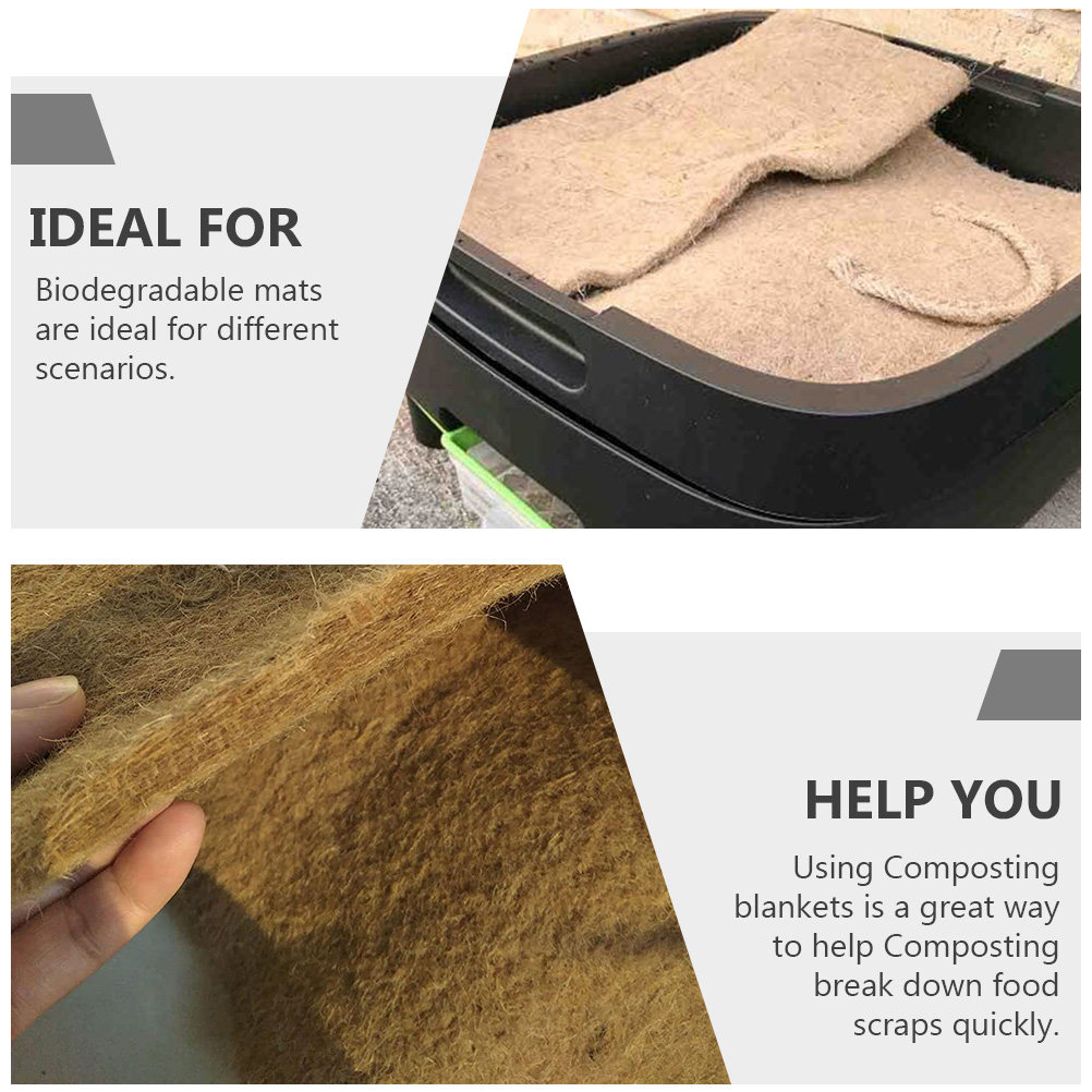1 ロールファイバーマット堆肥化用ビンガーデン堆肥化マットプ - Biodegradable Bin Liner のレビューと価格